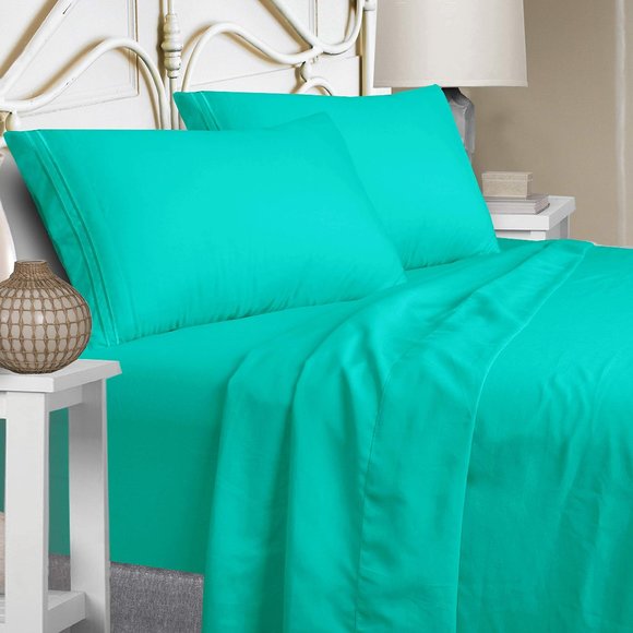NEW - Extra Soft Luxury Full Size Sheet Set - Mint - Picture 1 of 4